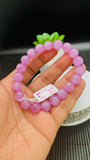 Kunzite Bracelet - 10 mm Size - Code# C5  - AAAA Quality - Natural Kunzite Round Bracelet - Length 7.5 Inch