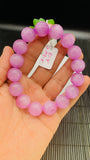 Kunzite Bracelet - 14.50 mm Size - Code# C11  - AAAA Quality - Natural Kunzite Round Bracelet - Length 8 Inch