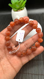 Sunstone Bracelet 10 mm size- Code #S16  -AAA Quality - Natural Sunstone Beaded Bracelet - Length 7.5 Inch