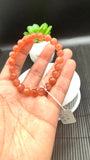 Sunstone Bracelet 8 mm size- Code #N3  -AAA Quality - Natural Sunstone Beaded Bracelet - Length 7.5 Inch