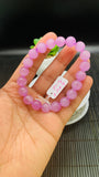 Kunzite Bracelet - 10 mm Size - Code# C5  - AAAA Quality - Natural Kunzite Round Bracelet - Length 7.5 Inch