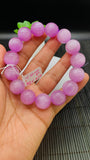 Kunzite Bracelet - 15.50 mm Size - Code# C12  - AAAA Quality - Natural Kunzite Round Bracelet - Length 8 Inch