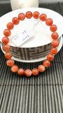 Sunstone Bracelet 8 mm size- Code #S3  -AAA Quality - Natural Sunstone Beaded Bracelet - Length 7.5 Inch