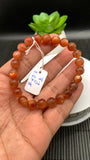 Sunstone Bracelet 8.50 mm size- Code #S6  -AAA Quality - Natural Sunstone Beaded Bracelet - Length 7.5 Inch