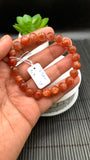 Sunstone Bracelet 8.50 mm size- Code #S7  -AAA Quality - Natural Sunstone Beaded Bracelet - Length 7.5 Inch