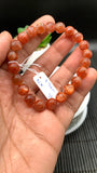 Sunstone Bracelet 8.50 mm size- Code #S7  -AAA Quality - Natural Sunstone Beaded Bracelet - Length 7.5 Inch