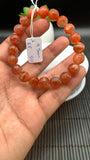 Sunstone Bracelet 9.5 mm size- Code #S13  -AAA Quality - Natural Sunstone Beaded Bracelet - Length 7.5 Inch