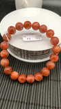 Sunstone Bracelet 10 mm size- Code #S16  -AAA Quality - Natural Sunstone Beaded Bracelet - Length 7.5 Inch