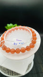 Sunstone Bracelet 8 mm size- Code #N3  -AAA Quality - Natural Sunstone Beaded Bracelet - Length 7.5 Inch