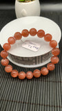 Sunstone Bracelet 10 mm size- Code #N8  -AAA Quality - Natural Sunstone Beaded Bracelet - Length 7.5 Inch