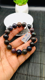 Black Opal Bracelet• 12.50  mm Size • Code A12 •  Natural Opal Round Bracelet •7.5” Length • AAA Quality