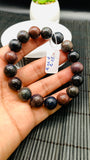 Black Opal Bracelet• 12.50  mm Size • Code A13 •  Natural Opal Round Bracelet •7.5” Length • AAA Quality