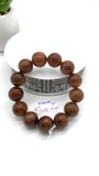 Copper Rutile Round Bracelet • 14.50 mm Size • Code N1 • AAA Quality • Natural Rutilated Quartz Bracelet • Length 7 "