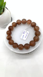 Copper Rutile Round Bracelet • 13.50 mm Size • Code N4 • AAA Quality • Natural Rutilated Quartz Bracelet •  Length 7.5 "