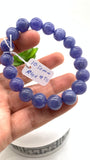 Tanzanite Bracelet - 10.50 mm Size - Code #T11 -  7.5 Inch Length - 4A Quality  - Natural Tanzanite Round Beaded Bracelet