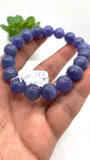 Tanzanite Bracelet - 11.50 mm Size - Code #T14 - 7.5 Inch Length - 4A Quality - Natural Tanzanite Round Beaded Bracelet