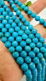 Turquoise Round 5.5- 6mm size  AAA Quality -100 % Natural Turquoise -  Length 40 cm - Turquoise Round Beads, sleeping beauty Turquoise