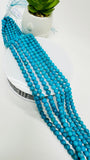 Turquoise Round 5.5- 6mm size AAA Quality -100 % Natural Turquoise - Length 40 cm - Turquoise Round Beads, sleeping beauty Turquoise