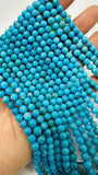Turquoise Round 5 mm size AAA Quality -100 % Natural Turquoise - Length 40 cm - Turquoise Round Beads, sleeping beauty Turquoise