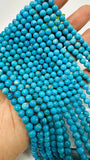 Turquoise Round 5 mm size  AAA Quality -100 % Natural Turquoise -  Length 40 cm - Turquoise Round Beads, sleeping beauty Turquoise