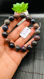 Black Opal Bracelet• 12.50  mm Size • Code A14 •  Natural Opal Round Bracelet •7.5” Length • AAA Quality