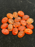 Sunstone Cabs 10X14mm -Pack of 1 Pieces -AAA Quality cabs- Sunstone Oval Cabochon -Natural Sunstone Cabs