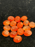 Sunstone Cabs 9X11mm -Pack of 2 Pieces -AAA Quality cabs- Sunstone Oval Cabochon -Natural Sunstone Cabs