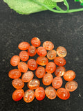 Sunstone Cabs 8X10mm -Pack of 4 Pieces -AAA Quality cabs- Sunstone Oval Cabochon -Natural Sunstone Cabs