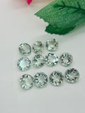 Prasiolite Faceted 10 mm - Pack of 2 Pcs - AAA Quality - Natural color - Natural Prasiolite Stone- Green Amethyst loose stone