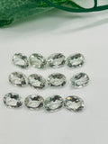 Prasiolite Faceted 6X8 mm - Pack of 4 Pcs - AAA Quality - Natural  color -  Natural Prasiolite Stone- Green Amethyst loose stone