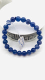 Tanzanite Bracelet - 8.50 mm Size - Code #T6 -  7.5 Inch Length - 4A Quality  - Natural Tanzanite Round Beaded Bracelet