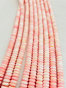 Queen Conch 10MM Shell Roundel Beads •  • Length 40 cm • AAA Quality • Natural Pink Queen Conch Shell Beads