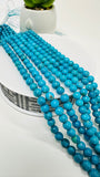 Turquoise Round 5.5- 6mm size  AAA Quality -100 % Natural Turquoise -  Length 40 cm - Turquoise Round Beads, sleeping beauty Turquoise