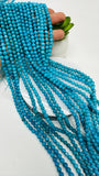 Turquoise Round 5 mm size  AAA Quality -100 % Natural Turquoise -  Length 40 cm - Turquoise Round Beads, sleeping beauty Turquoise