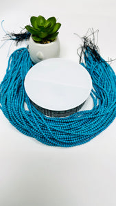 Turquoise Round 3 mm size  AAA Quality -100 % Natural Turquoise -  Length 40 cm - Turquoise Round Beads, sleeping beauty Turquoise