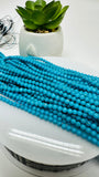 Turquoise Round 3 mm size  AAA Quality -100 % Natural Turquoise -  Length 40 cm - Turquoise Round Beads, sleeping beauty Turquoise