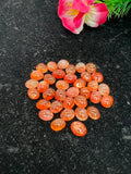 Sunstone Cabs 6X8mm -Pack of 4 Pieces -AAA Quality cabs- Sunstone Oval Cabochon -Natural Sunstone Cabs