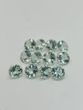 Prasiolite Faceted 8 mm - Pack of 2 Pcs - AAA Quality - Natural color - Natural Prasiolite Stone- Green Amethyst loose stone