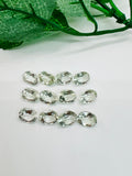 Prasiolite Faceted 6X8 mm - Pack of 4 Pcs - AAA Quality - Natural  color -  Natural Prasiolite Stone- Green Amethyst loose stone