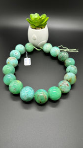 Chrysoprase Round Beads •24-26 mm Size • Code #C2 •  AAA quality • Length 40 Cm • Natural Chrysoprase beads • Origin Australia