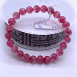 Rhodonite Bracelet 8 mm size Code# A3 • AAA+ Quality • Natural Larimar Round Bracelet- Length 7.50 Inch