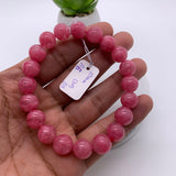 Rhodonite Bracelet 10 mm size Code# B5 • AAA Quality • Natural Larimar Round Bracelet- Length 7.50 Inch