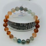 Sunstone Bracelet 8 mm size- Code #S4  -AAA Quality - Natural Sunstone Round Bracelet - Length 7.5 Inch