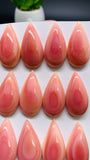 Queen Conch Shell Pear Cabs • 15x25 mm Size • Pack of 1 Pc • AAA Quality • Flat Back • Queen Conch Cabochons