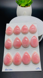 Queen Conch Shell Pear Cabs • 18x25 mm Size • Pack of 1 Pc • Baby Pink Color - AAA Quality • Flat Back • Queen Conch Cabochons