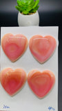 Queen Conch Shell Heart Cabs • 35 mm Size • Pack of 1 Piece • AAA Quality• Flat Back Queen Conch Cabochons