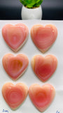 Queen Conch Shell Heart Cabs • 30 mm Size • Pack of 1 Piece • AAA Quality• Flat Back Queen Conch Cabochons