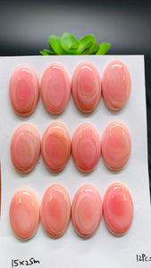 Queen Conch Shell Oval Cabs • 15x25 mm Size • Pack of 1 Pc • AAA Quality • Flat Back • Queen Conch Cabochons