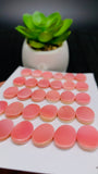 Queen Conch Shell Oval Cabs • 10x14 mm Size • Pack of 4 Pc • Both Sides Flat• AAA Quality • Queen Conch Cabochons
