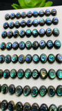 Abalone Shell Oval Cabs- 8x10mm Size- Pack of 4 Pcs- AAAA Quality- Natural Abalone Cabochons